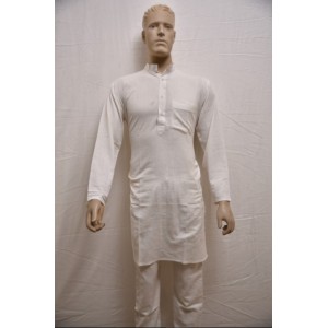 White Linen Kurta Pajama 