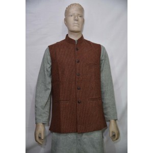 Striped Brown Waistcoat