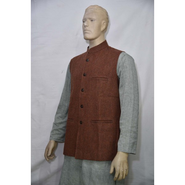 Striped Brown Waistcoat