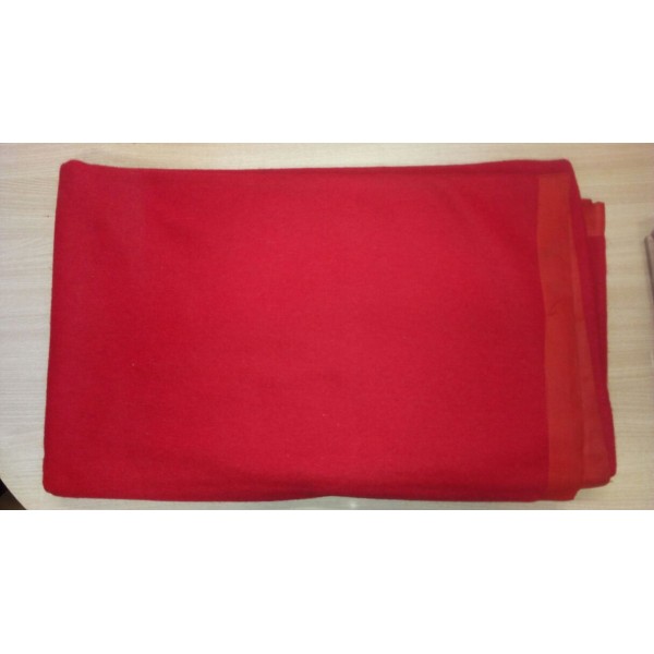 Hospital Blanket (satin Lined) / Red/Camel 1900gm